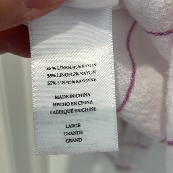 Rails Charlie White and Berry Striped Button-Up Shirt - Picture 6 of 9